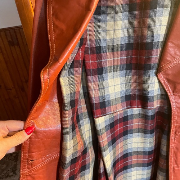 Vintage Leather Trench Coat - Picture 7 of 13